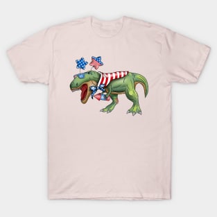 4th of July dinosaur T-Shirt